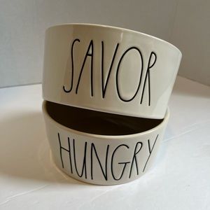 Rae Dunn dogs blow’s “Savor” and “ hungry”bundle